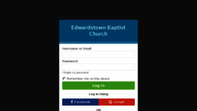What Edwardstownbaptist.elvanto.com.au website looked like in 2017 (6 years ago)