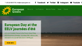 What Europeangreens.org website looked like in 2017 (6 years ago)