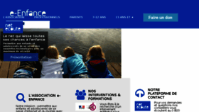 What E-enfance.org website looked like in 2017 (6 years ago)