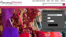 What Extraordinarydresses.com website looked like in 2017 (6 years ago)