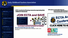 What Ecta.org.au website looked like in 2017 (6 years ago)