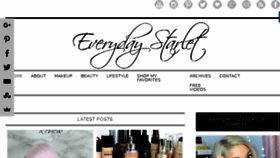 What Everydaystarlet.com website looked like in 2017 (6 years ago)