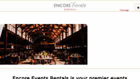 What Encoreeventsrentals.com website looked like in 2017 (6 years ago)