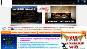 What Ezakopane.pl website looked like in 2017 (6 years ago)