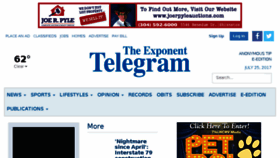 What Exponent-telegram.com website looked like in 2017 (6 years ago)