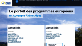What Europe-en-rhonealpes.eu website looked like in 2017 (6 years ago)