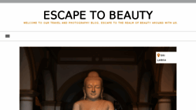 What Escapetobeauty.com website looked like in 2017 (6 years ago)