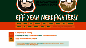 What Effyeahnerdfighters.com website looked like in 2017 (6 years ago)