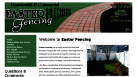 What Easterfencing.com website looked like in 2017 (6 years ago)