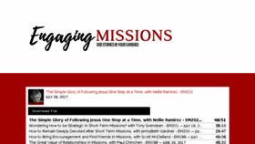 What Engagingmissions.com website looked like in 2017 (6 years ago)