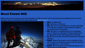 What Everest-2002.de website looked like in 2017 (6 years ago)