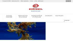 What Ecocean.fr website looked like in 2017 (6 years ago)