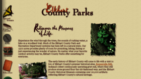 What Elkhartcountyparks.org website looked like in 2017 (6 years ago)