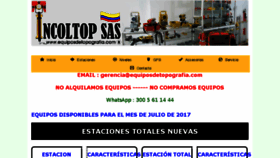 What Equiposdetopografia.com website looked like in 2017 (6 years ago)