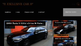 What Exclusivecar.cz website looked like in 2017 (6 years ago)