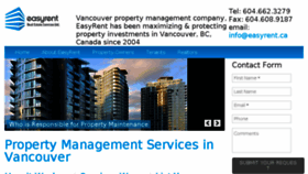 What Easyrent.ca website looked like in 2017 (6 years ago)