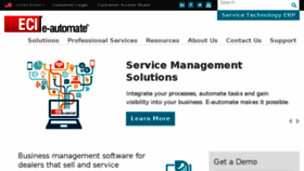 What E-automate.com website looked like in 2017 (6 years ago)