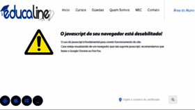 What Educaline.com.br website looked like in 2017 (6 years ago)