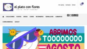 What Elplatoconflores.com website looked like in 2017 (6 years ago)