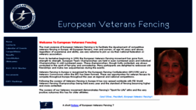 What European-veterans-fencing.com website looked like in 2017 (8 years ago)