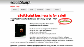 What Esoftscript.com website looked like in 2017 (6 years ago)