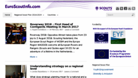 What Euroscoutinfo.com website looked like in 2017 (6 years ago)