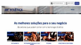 What Ecletica.com.br website looked like in 2017 (6 years ago)