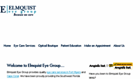 What Elmquist.com website looked like in 2017 (6 years ago)