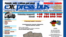 What Exbus.pl website looked like in 2017 (6 years ago)