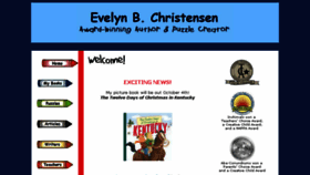 What Evelynchristensen.com website looked like in 2017 (6 years ago)