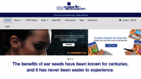 What Earseeds.com website looked like in 2017 (6 years ago)