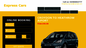 What Expresscouriercars.co.uk website looked like in 2017 (6 years ago)