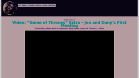 What Emilia-clarke.com website looked like in 2017 (6 years ago)