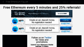 What Eth-faucet.net website looked like in 2017 (6 years ago)