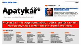 What E-lekarenstvi.apatykar.info website looked like in 2017 (7 years ago)