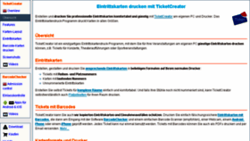 What Eintrittskarten-drucken.de website looked like in 2017 (6 years ago)