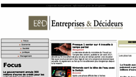 What Entreprises-et-decideurs.fr website looked like in 2017 (6 years ago)