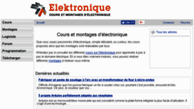 What Elektronique.fr website looked like in 2017 (6 years ago)