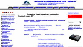 What Envasadoravacio.com website looked like in 2017 (6 years ago)