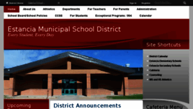 What Estancia.k12.nm.us website looked like in 2017 (6 years ago)