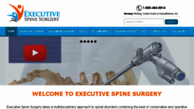 What Executivespinesurgery.com website looked like in 2017 (6 years ago)