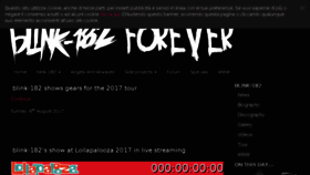 What En.blink182forever.com website looked like in 2017 (6 years ago)