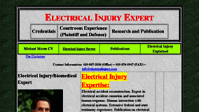 What Electricalinjury.com website looked like in 2017 (6 years ago)