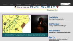 What Episcopaldiocesefortworth.org website looked like in 2017 (6 years ago)