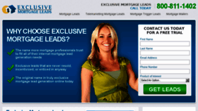 What Exclusivemortgageleads.com website looked like in 2017 (6 years ago)