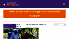 What Evangelisch-bildungsstark.de website looked like in 2017 (6 years ago)