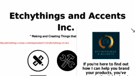What Etchythings.com website looked like in 2017 (6 years ago)