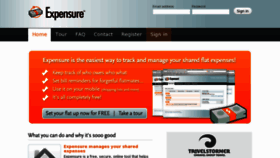 What Expensure.com website looked like in 2017 (6 years ago)
