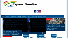 What Expressnewsline.com website looked like in 2017 (6 years ago)