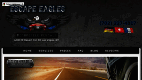 What Escapeeagles.com website looked like in 2017 (6 years ago)